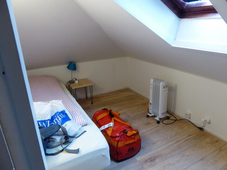 Guesthouse room the night before the hike