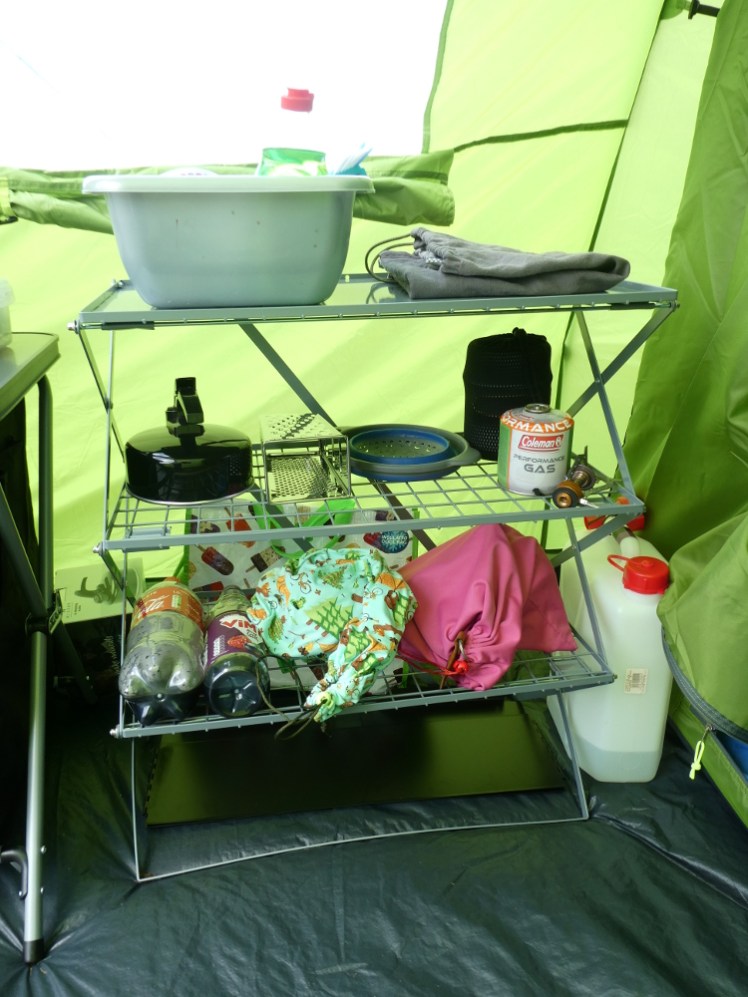 My camp kitchen/washing up stand
