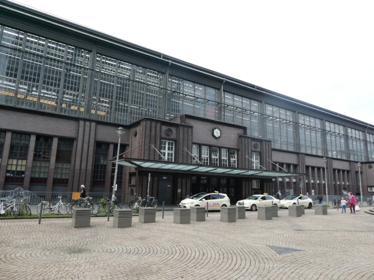 Friedrichstrasse, a station in a kind of dark brown brick Art Deco style, the like of which I've never seen before.