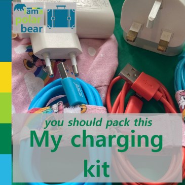 you should pack this: my charging kit | iamapolarbear.com