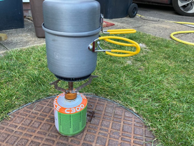 My backpacking camping gas stove