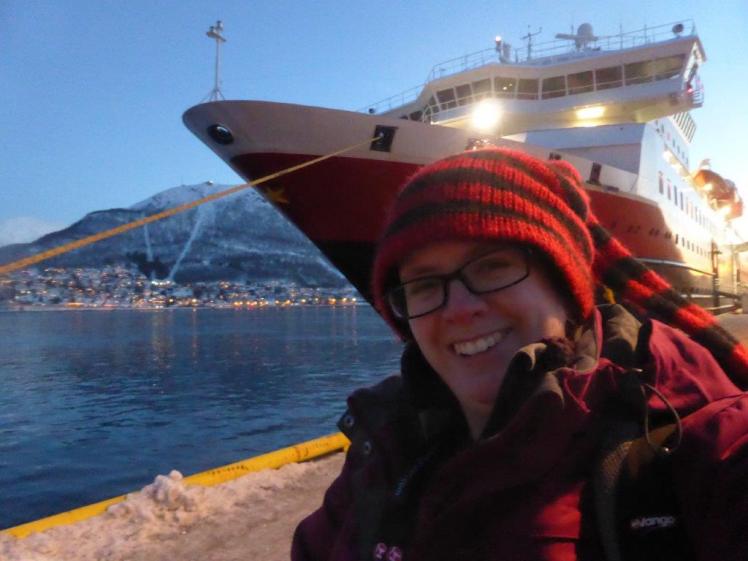 Selfie with the Hurtigruten MS Nordlys