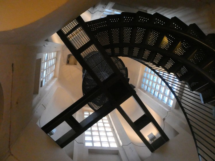 More spiral stairs inside the dome