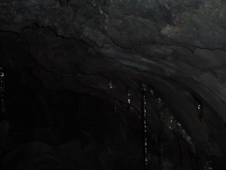 Lava caving in Iceland