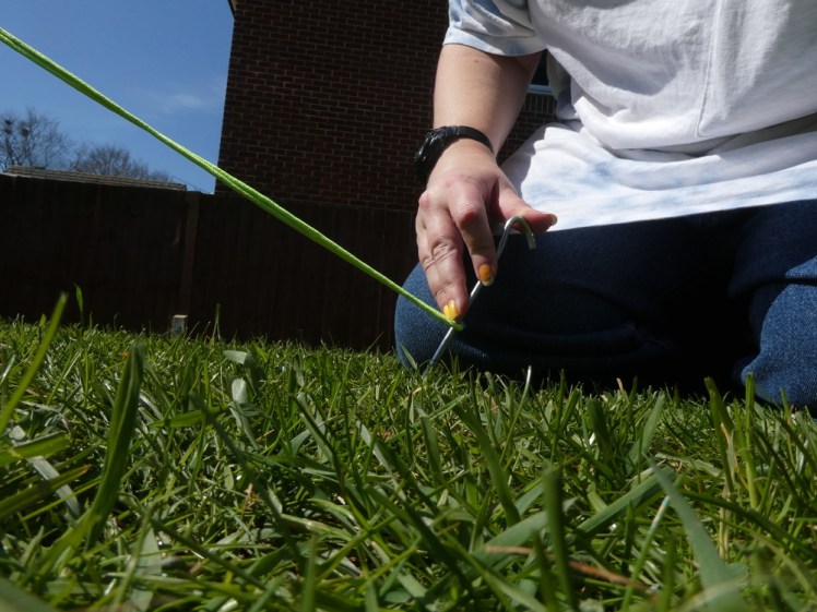 Measuring the right place to put in the peg