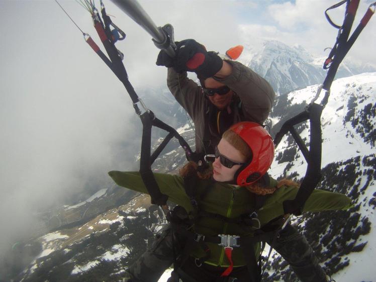 Paragliding - frozen & terrified