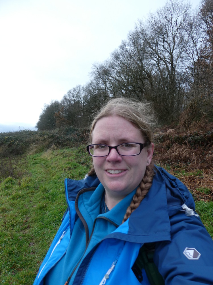 Selfie on the side of Stantonbury Hill