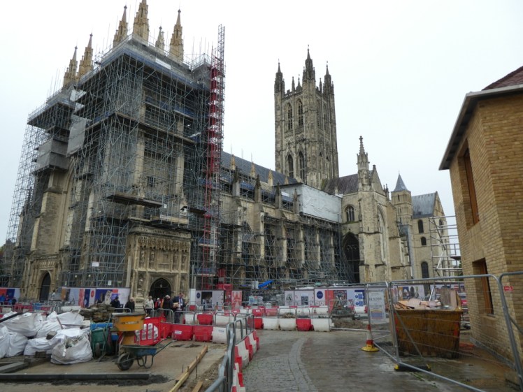 Canterbury Cathedral undergoing renovation