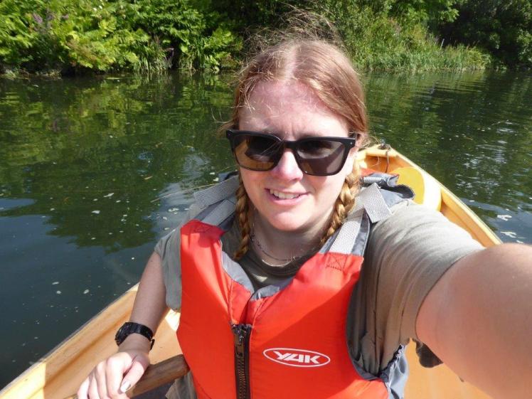 My face after rowing my boat into the reeds for the 30th time in 40 minutes