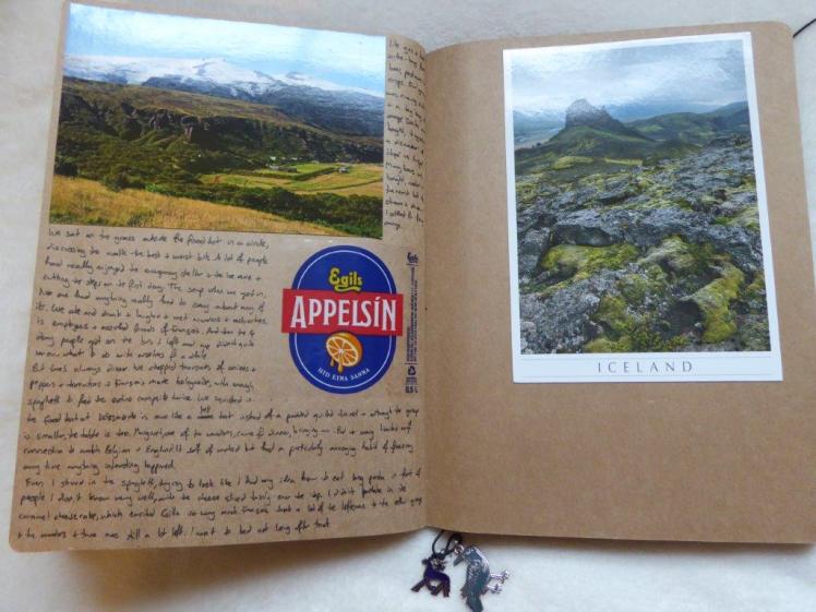 Iceland scrapbook inside
