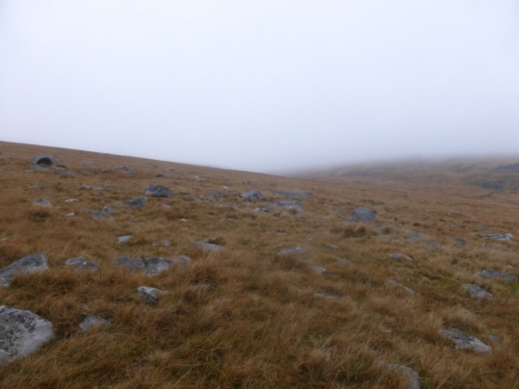 Mist over the Black Mountains in Wales