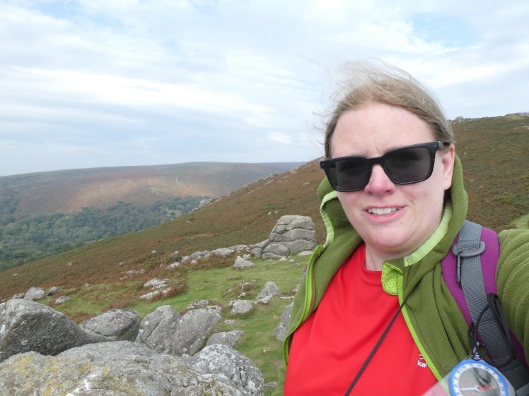 Windswept on top of Bell Tor