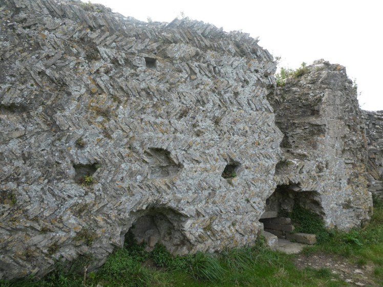 Original herringbone brickwork of the Old Hall