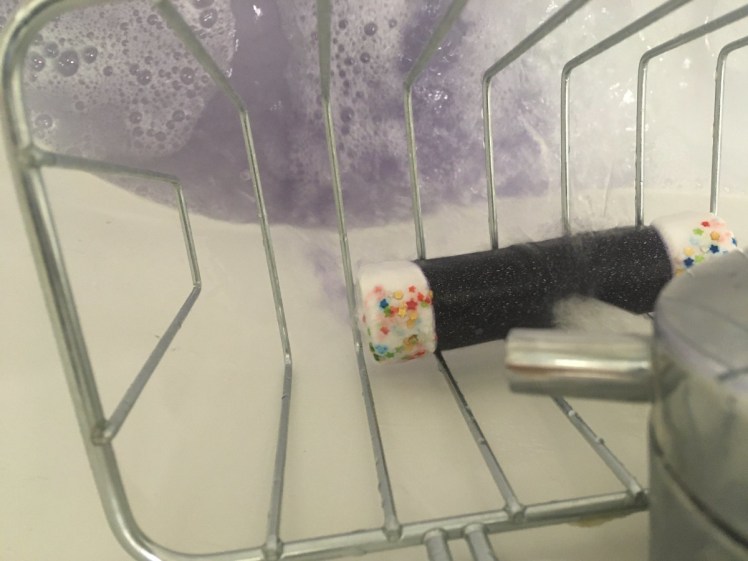 Abracadabra bubble bar under the tap