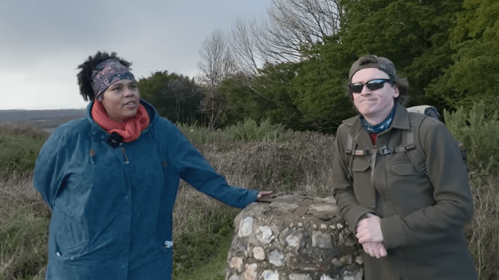 Desiree Burch & Ed Byrne on Bow Hill