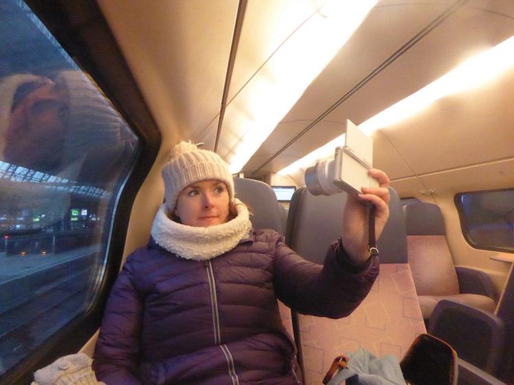 Selfies on the train