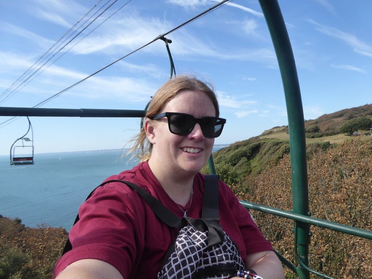 2019 in review: Selfie on the Alum Bay chairlift