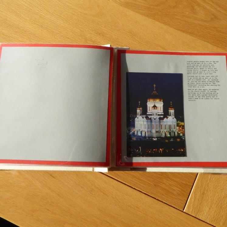 Russia scrapbook inside