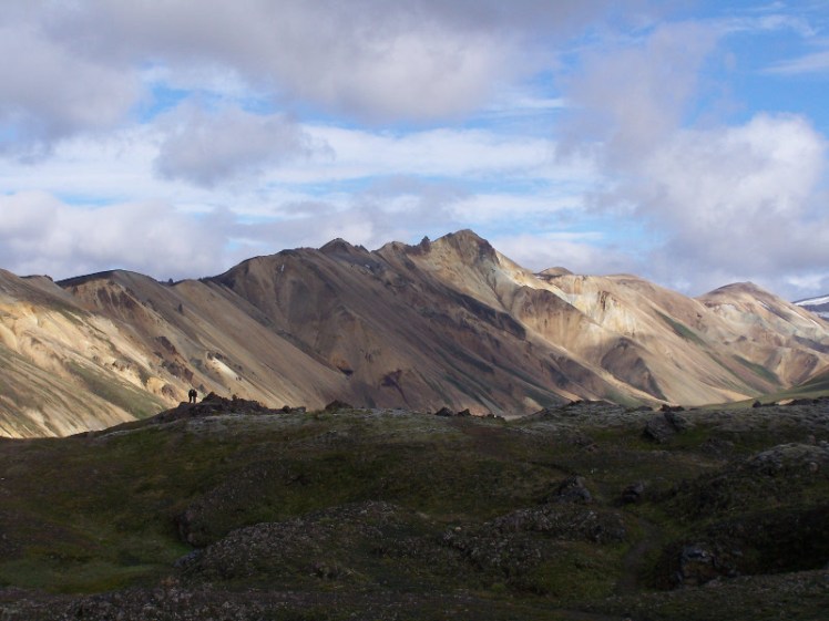 The viewpoint on Laugahraun above Landmannalaugar