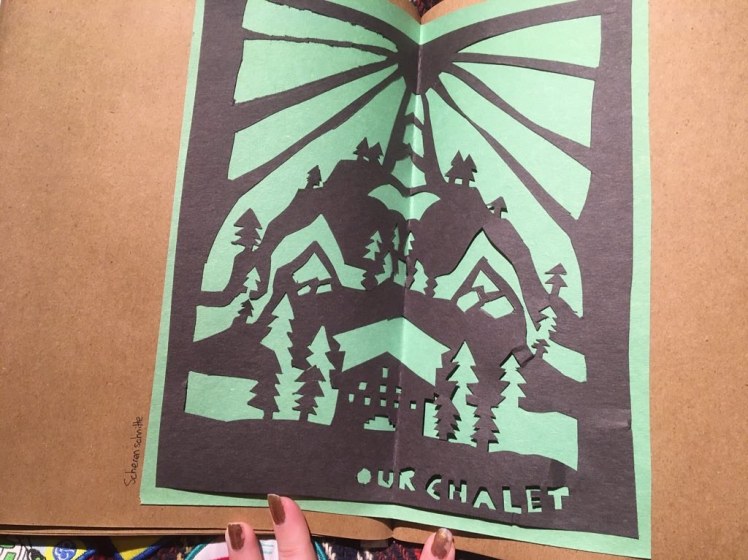 Our Chalet papercut