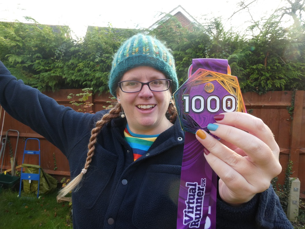 Me with my 1000km medal