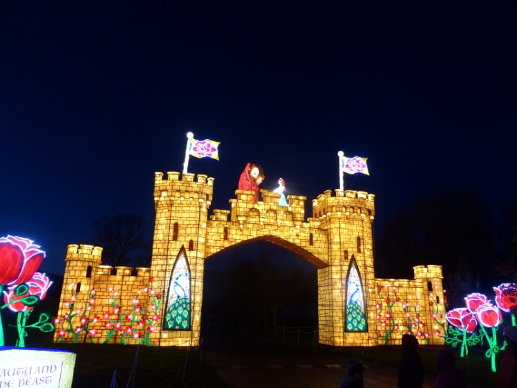 Beauty & the Beast lantern at Longleat's Festival of Light