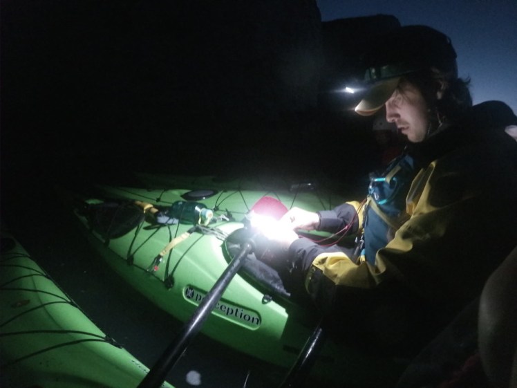 Kyle teaching us how to use a map