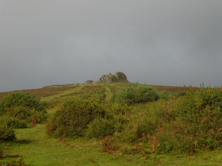 Haytor Rocks from the car park at the bottom. It looks much bigger and more imposing in real life