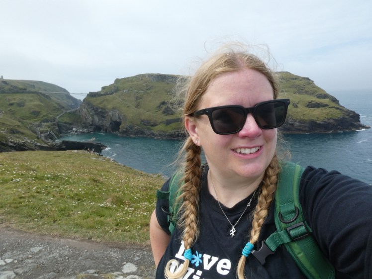 Selfie at Tintagel during my camping trip