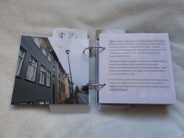 Inside my Iceland scrapbook
