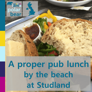 A proper pub lunch by the beach at Studland | iamapolarbear.com