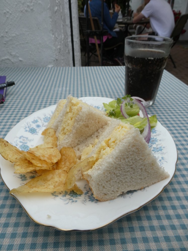 Cheese sandwich and salad for my lunch