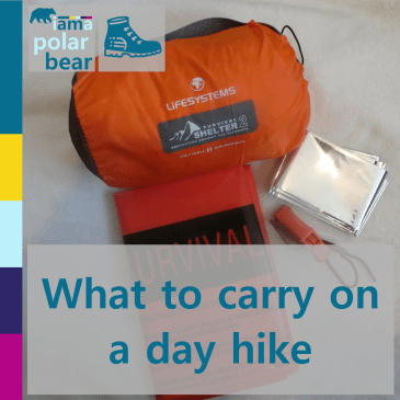 Outdoors 101: what to carry on a day hike | iamapolarbear.com