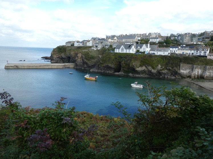 Port Isaac harbour from the hill