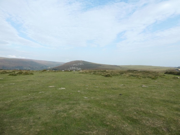 Looking north towards Chinkwell Tor from my car