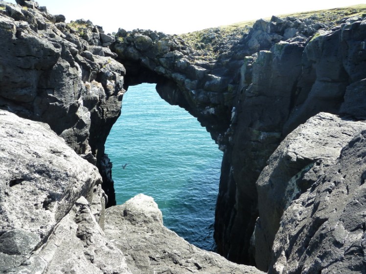 Gatklettur, the natural rock arch at Arnarstapi