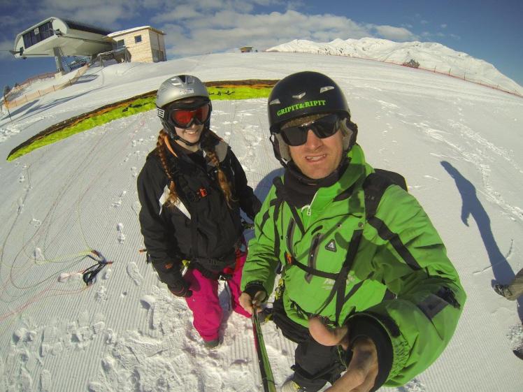 Pre-paragliding selfie