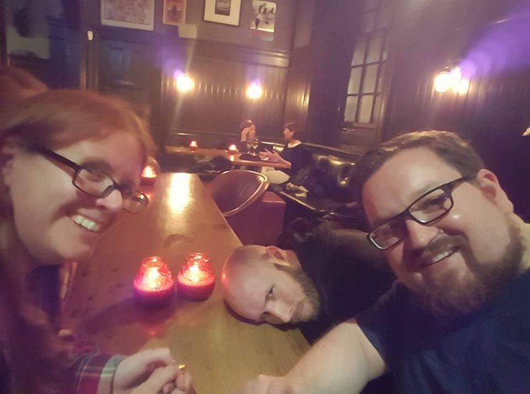 Me, Byron & Tom in the pub
