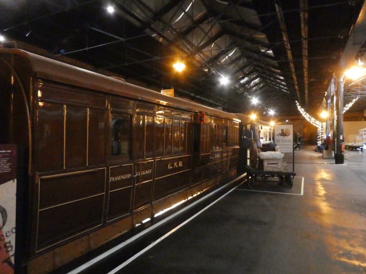 International steam train in Station Hall