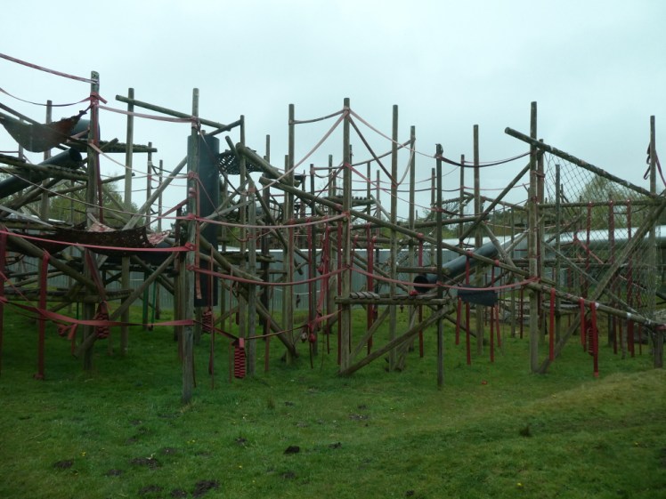 Monkey World chimp enclosure