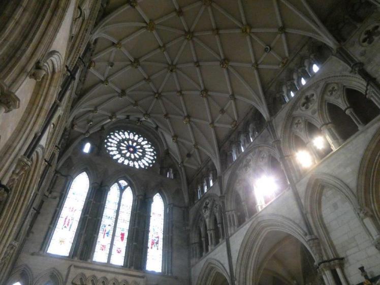 York Minster south transept with the new roof