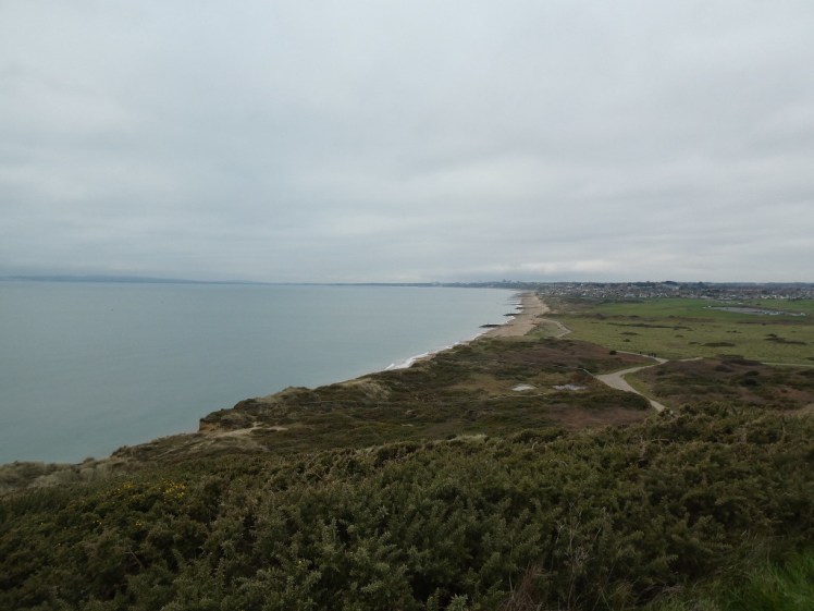 Looking west from Hengistbury Head to Bournemouth