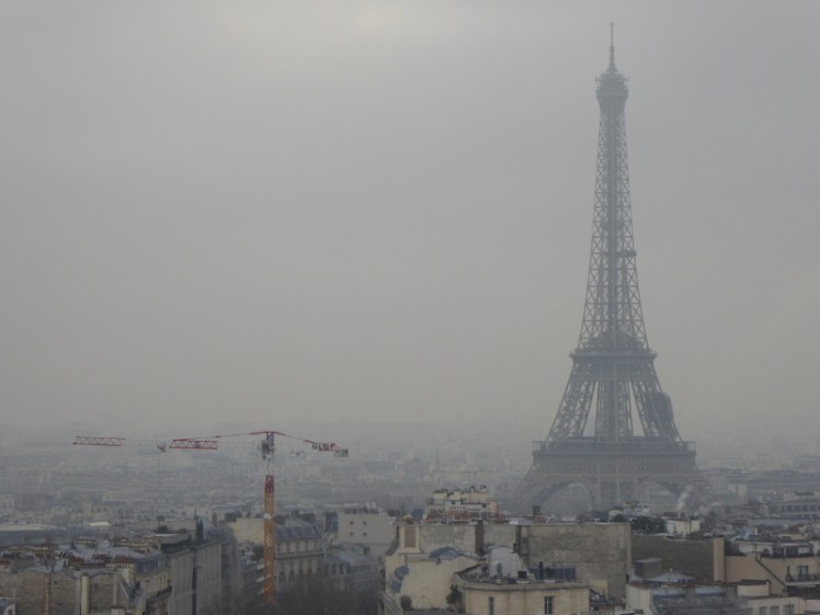 Eiffel Tower seen from the Arc de Triomphe