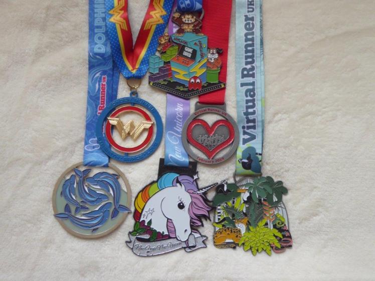 Virtual walking/running medals, January to June 2019