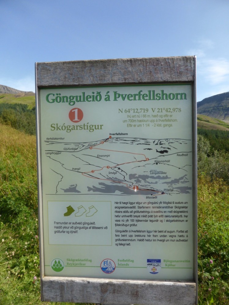 Esja information sign