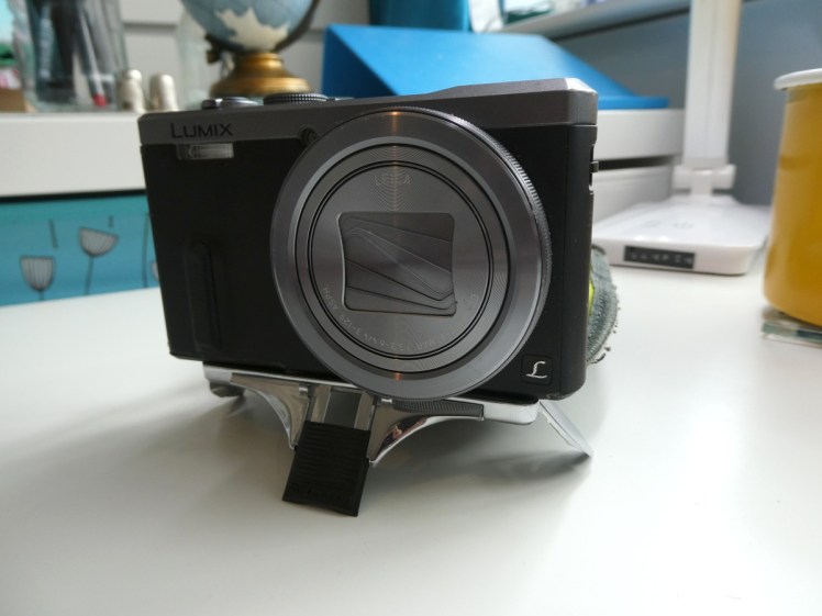 Camera standing on the little legs built into an Always On Case