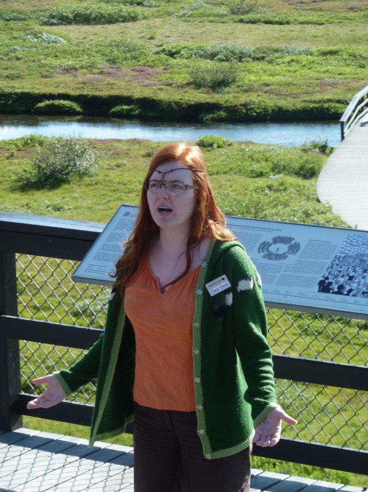 Dee Dee playing an early "converted" Viking