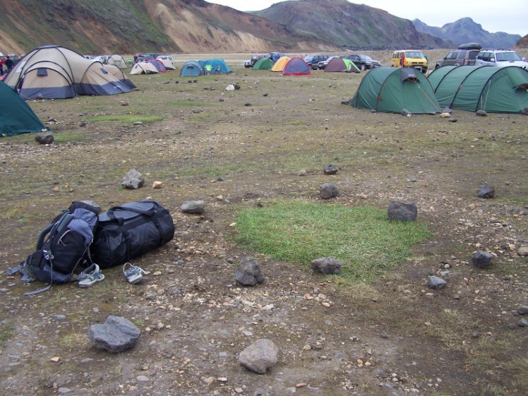 Camping at Landmannalaugar