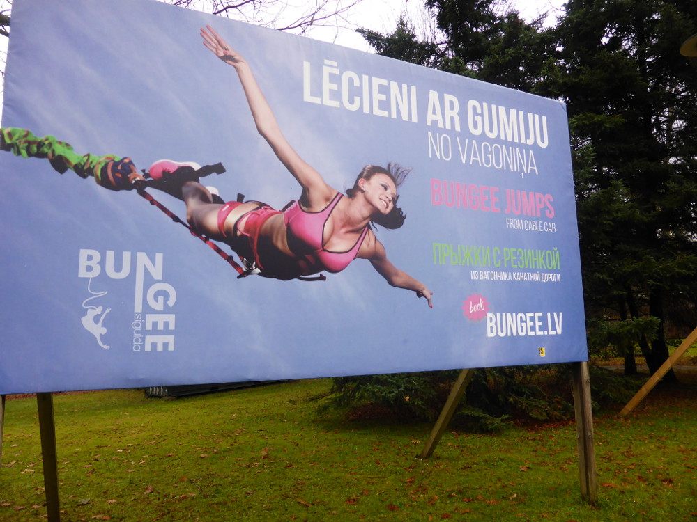Bungee jumping in Latvia
