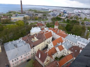 View from St Olaf's Church, Tallinn